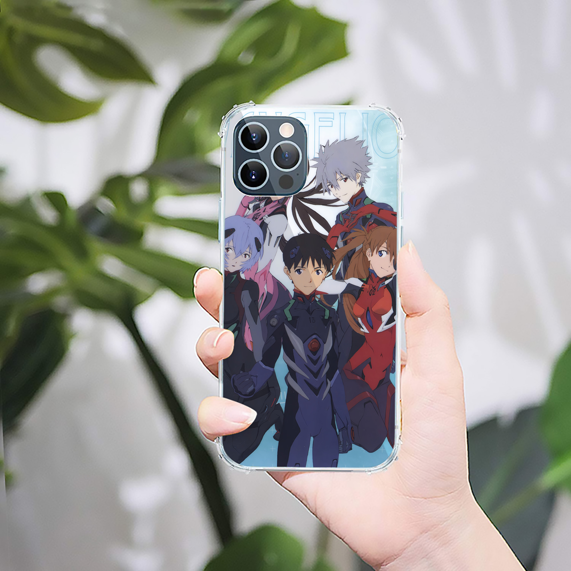 （画像用） EVA 新世紀エヴァンゲリオン 【iPhone 12シリーズ対応】透明スマホケース（クリアソフトケース）